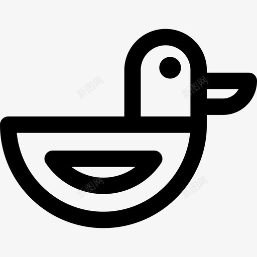 鸭动物23直系图标svg_新图网 https://ixintu.com 动物23 直系 鸭