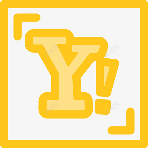 雅虎社交媒体21黄色图标svg_新图网 https://ixintu.com 社交媒体21 雅虎 黄色