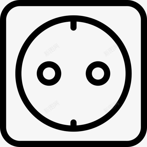 插座生态25线性图标svg_新图网 https://ixintu.com 插座 生态25 线性