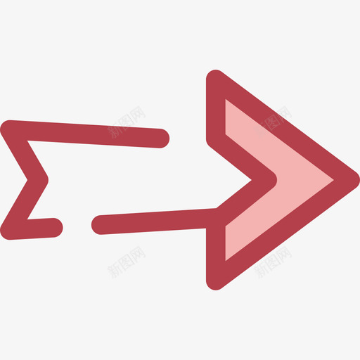 右箭头箭头9红色图标svg_新图网 https://ixintu.com 右箭头 箭头9 红色