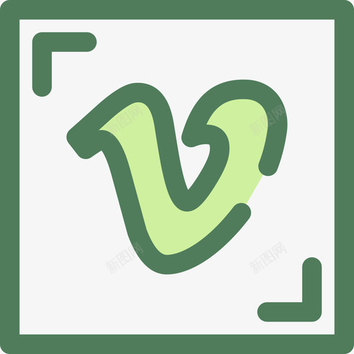 Vimeo社会平均值19绿色图标svg_新图网 https://ixintu.com Vimeo 社会平均值19 绿色