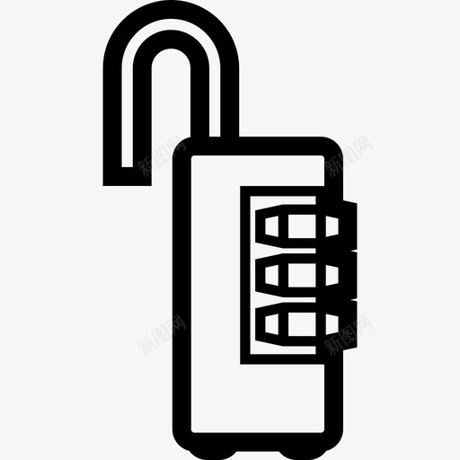 密码锁打开挂锁解锁图标svg_新图网 https://ixintu.com 不安全 密码锁打开 挂锁 解锁 锁粗体