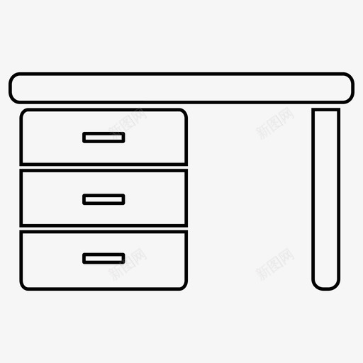 桌子家具内饰图标svg_新图网 https://ixintu.com 内饰 午餐 家具 木制 桌子