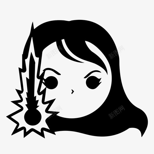 psylock漫画女孩图标svg_新图网 https://ixintu.com psylock x男 力量 奇迹 女孩 漫画