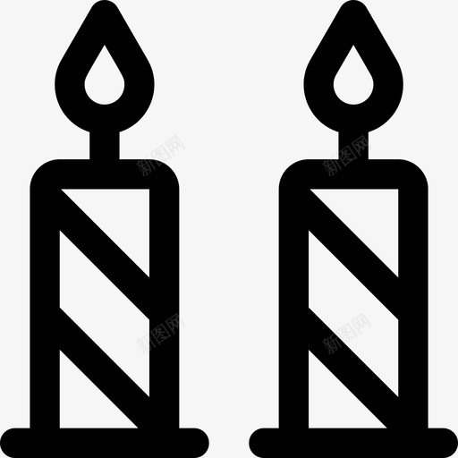 蜡烛生日4直系图标svg_新图网 https://ixintu.com 生日4 直系 蜡烛