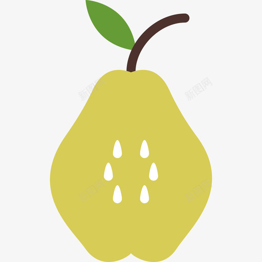 梨美食2扁平图标svg_新图网 https://ixintu.com 扁平 梨 美食2