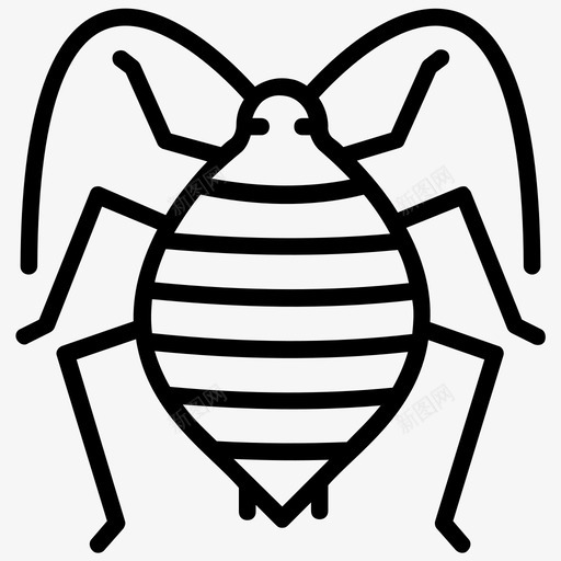 蚜虫绿蝇昆虫图标svg_新图网 https://ixintu.com 害虫 昆虫 昆虫线图标 绿蝇 蚜虫
