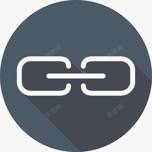 链路通信和网络2扁平圆形图标svg_新图网 https://ixintu.com 扁平圆形 通信和网络2 链路