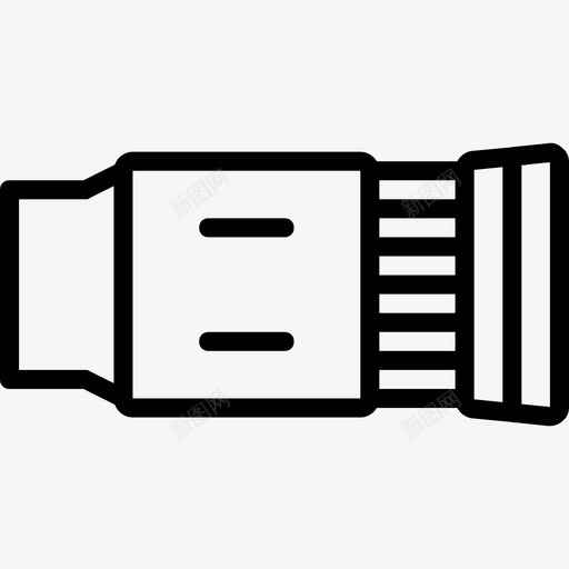 物镜摄影录像2直线图标svg_新图网 https://ixintu.com 摄影录像2 物镜 直线