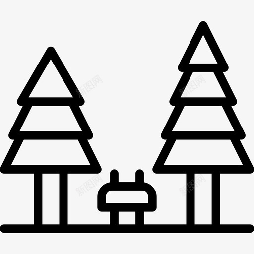 公园城市景观2线性图标svg_新图网 https://ixintu.com 公园 城市景观2 线性