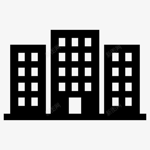大厦公寓楼城市图标svg_新图网 https://ixintu.com 公寓楼 城市 城市办公楼摩天大楼 城市大厦 大厦 大厦房屋公寓物业