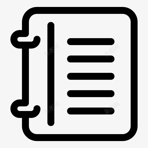 笔记本教育纸张图标svg_新图网 https://ixintu.com 学校 学校q 学校笔记本 教育 笔记本 纸张