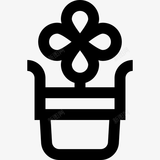 花春季5线形图标svg_新图网 https://ixintu.com 春季5 线形 花