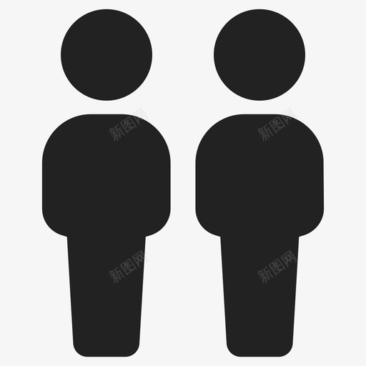 搭档双人小组图标svg_新图网 https://ixintu.com 两个人 人 双人 小组 搭档