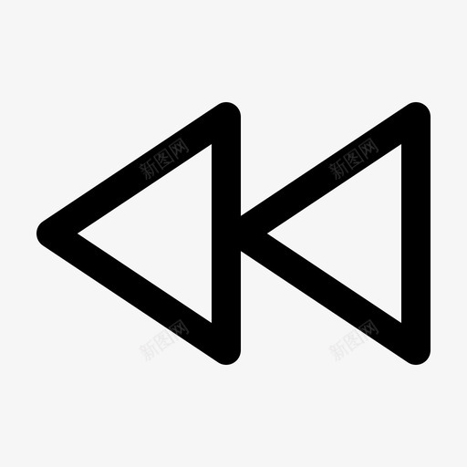 后退音乐播放器上一个图标svg_新图网 https://ixintu.com 上一个 倒带 后退 视频播放器 音乐和视频播放器 音乐播放器