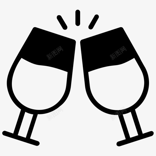 香槟酒杯prosecco图标svg_新图网 https://ixintu.com festajunina元素雕文图标 prosecco 吐司 年份香槟 葡萄酒 酒杯 香槟