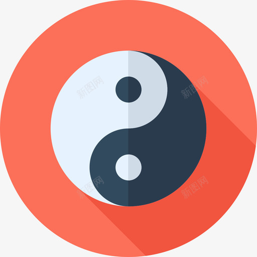 阴阳印度4平坦图标svg_新图网 https://ixintu.com 印度4 平坦 阴阳