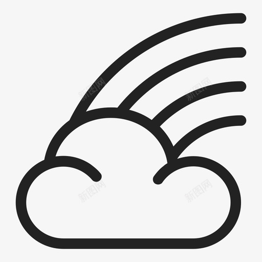 彩虹大气光谱图标svg_新图网 https://ixintu.com 光谱 大气 天气 太阳 彩虹