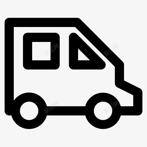 汽车小型货车越野车图标svg_新图网 https://ixintu.com 交通工具 小型货车 汽车 越野车