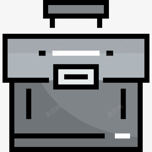 手提箱团队合作和组织2线性颜色图标svg_新图网 https://ixintu.com 团队合作和组织2 手提箱 线性颜色