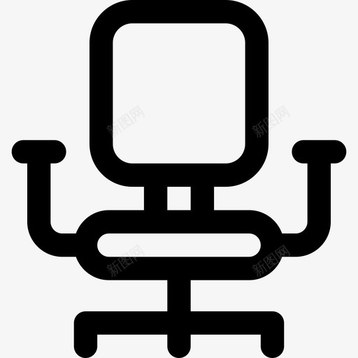 办公椅家具13直线型图标svg_新图网 https://ixintu.com 办公椅 家具13 直线型