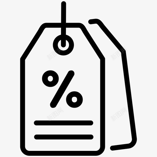 折扣标签悬挂优惠图标svg_新图网 https://ixintu.com 优惠 悬挂 折扣标签 销售