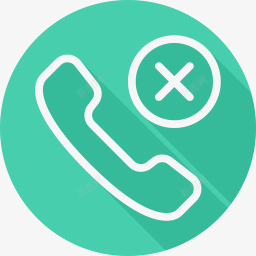电话通信和网络2扁平圆形图标svg_新图网 https://ixintu.com 扁平圆形 电话 通信和网络2