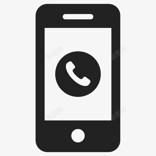 打电话打手机图标svg_新图网 https://ixintu.com 打手机 打电话