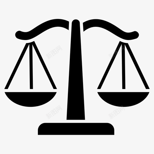 法律秤天平公正秤图标svg_新图网 https://ixintu.com 互联网和银行字形图标 体重秤 公正秤 天平 法律秤 测量仪器