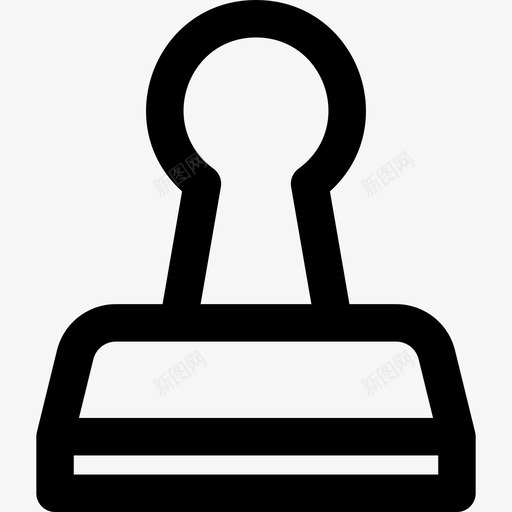 橡皮图章银行和金融4线性图标svg_新图网 https://ixintu.com 橡皮图章 线性 银行和金融4