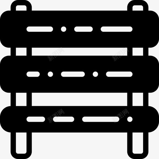长凳室外8填充图标svg_新图网 https://ixintu.com 填充 室外8 长凳