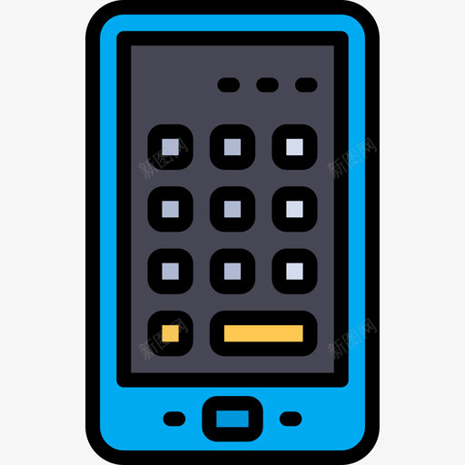 计算器电子学习2线性颜色图标svg_新图网 https://ixintu.com 电子学习2 线性颜色 计算器