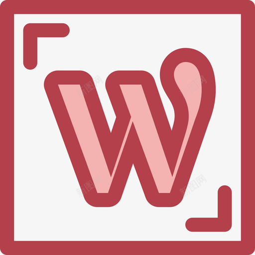 Wordpress社交媒体20红色图标svg_新图网 https://ixintu.com Wordpress 社交媒体20 红色