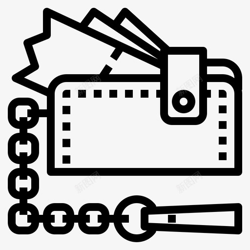 钱包现金美元图标svg_新图网 https://ixintu.com 旅行 现金 美元 金融 钱 钱包 钱包夹