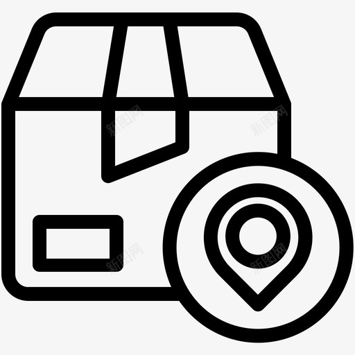 包装送货送货箱图标svg_新图网 https://ixintu.com 包装 地图 地点 物流 送货 送货箱