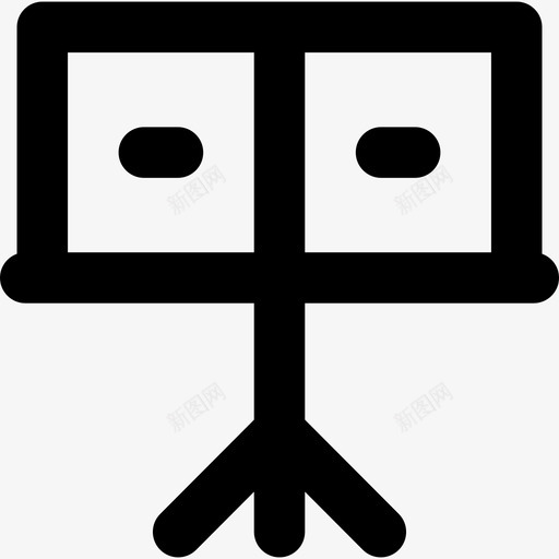 乐谱音乐图标2线性svg_新图网 https://ixintu.com 乐谱 线性 音乐图标2