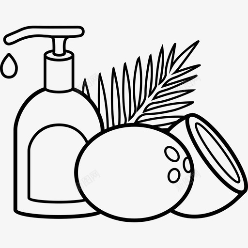 椰子油假日3手工制作图标svg_新图网 https://ixintu.com 假日3 手工制作 椰子油