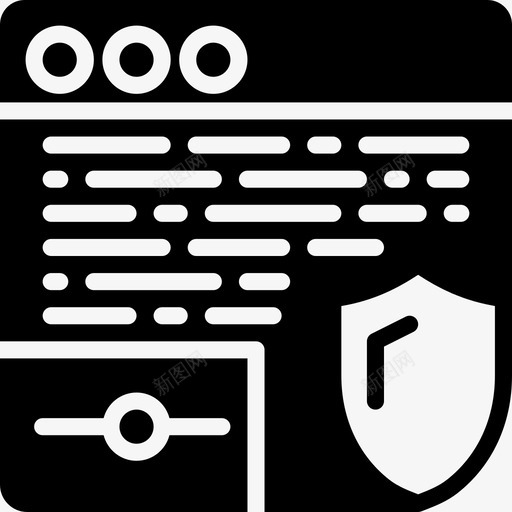 浏览器安全9填充图标svg_新图网 https://ixintu.com 填充 安全9 浏览器