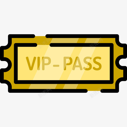 Vip通行证电影院12线性颜色图标svg_新图网 https://ixintu.com Vip通行证 电影院12 线性颜色
