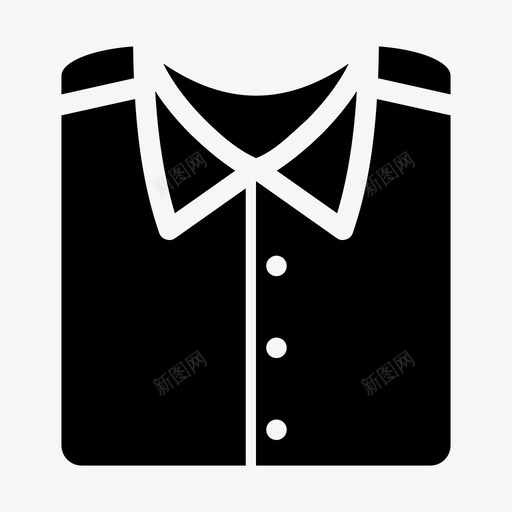 衬衫休闲服正装图标svg_新图网 https://ixintu.com 休闲服 制服 正装 衬衫 运动衫