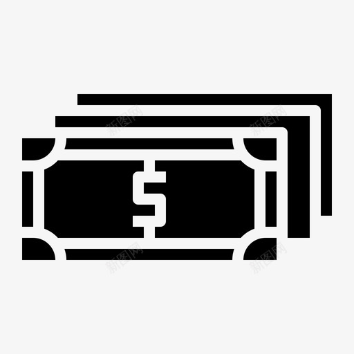钱帐单现金图标svg_新图网 https://ixintu.com 帐单 现金 薪水 购物 钱