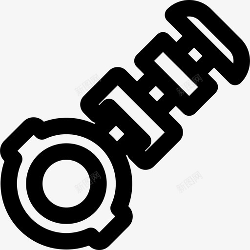 活塞机械元件6线性图标svg_新图网 https://ixintu.com 机械元件6 活塞 线性