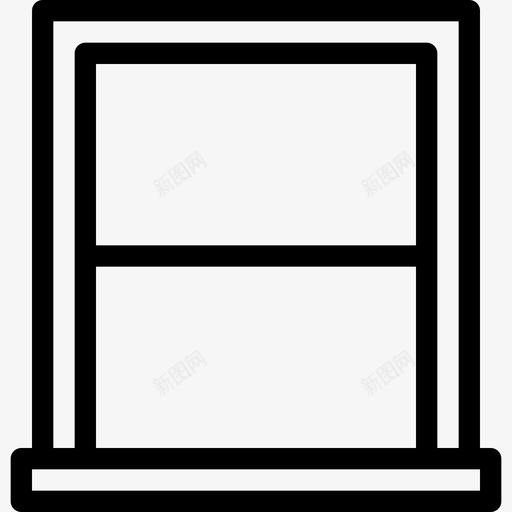 窗户家用电器和家具直线型图标svg_新图网 https://ixintu.com 家用电器和家具 直线型 窗户