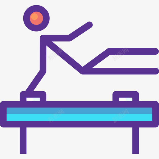 体操运动33线颜色图标svg_新图网 https://ixintu.com 体操 线颜色 运动33