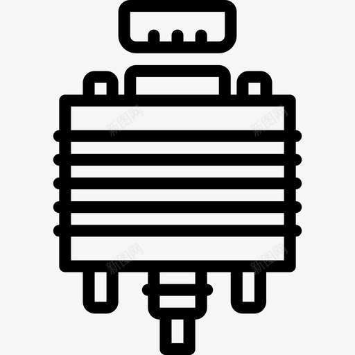两个两个线性电缆连接器图标svg_新图网 https://ixintu.com 两个 两个线性电缆连接器