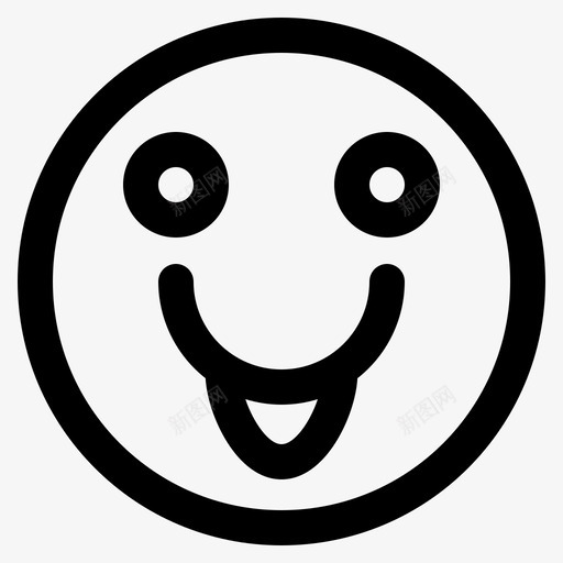 笑话幽默大笑图标svg_新图网 https://ixintu.com roftl 大笑 幽默 模因 眨眼 笑脸 笑话