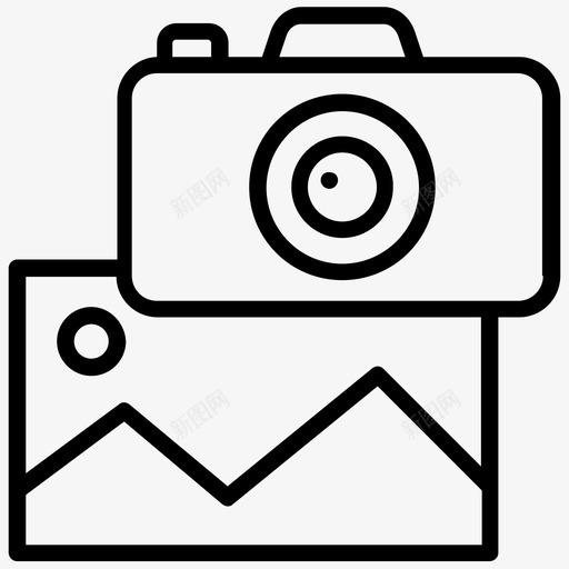 摄影即时照相机摄影相机图标svg_新图网 https://ixintu.com 即时照相机 摄影 摄影相机 照片捕捉 社交媒体线图标