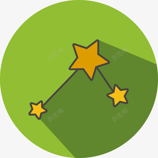 星座其他元素2颜色图标svg_新图网 https://ixintu.com 其他元素2 星座 颜色