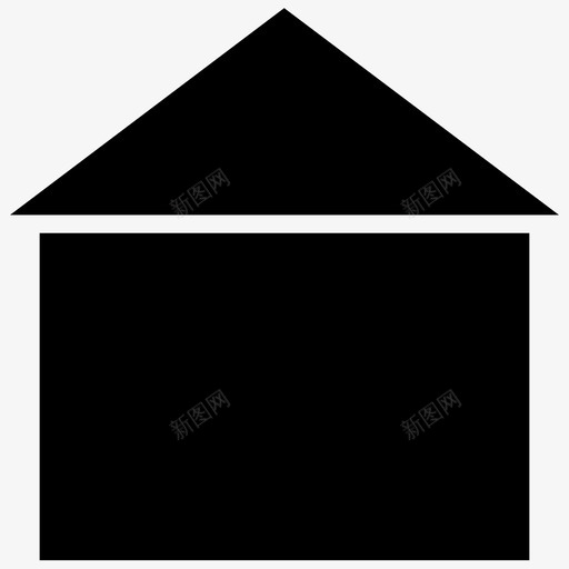 车库房子停车场图标svg_新图网 https://ixintu.com 停车场 房子 车库 车辆