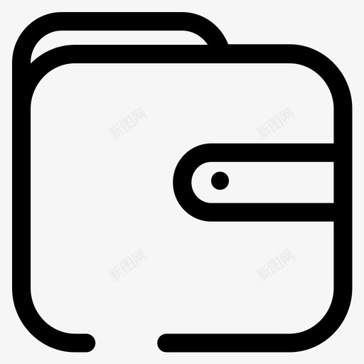 钱包现金金钱图标svg_新图网 https://ixintu.com 书籍应用程序 支付 现金 金钱 钱包